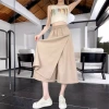 Tibetan blue workwear skirt pants for women's summer 2024 new style Yamamoto skirt skirt skirt skirt skirt seven-inch wide-leg pants Specification image